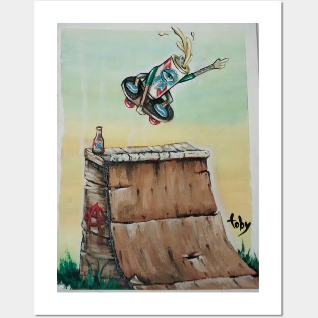 PBR Skate Jam Wall Art by Toby Sasquatch